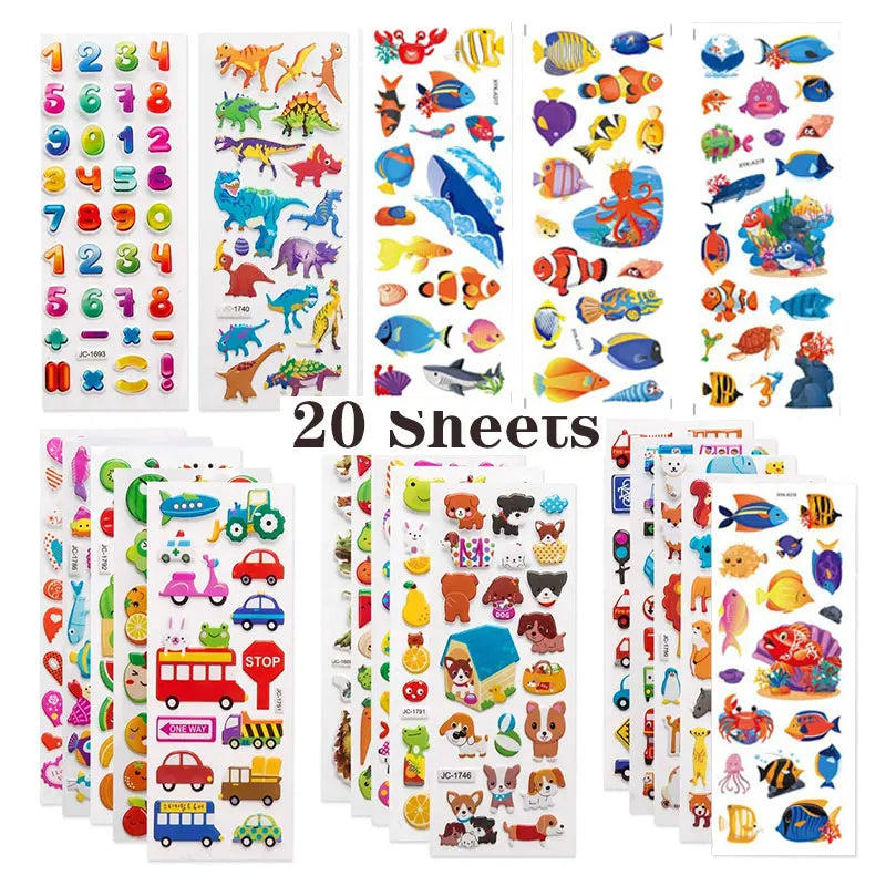 Kids Reward 3D Sticker Packs