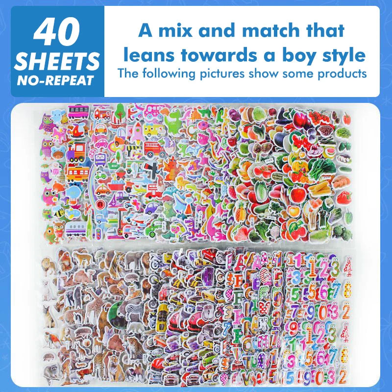 Kids Reward 3D Sticker Pack