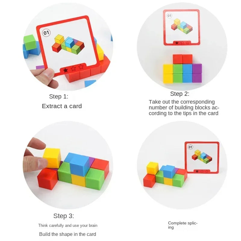 3D Spatial Logic Puzzle Set