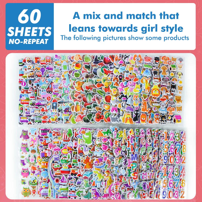 Kids Reward 3D Sticker Pack